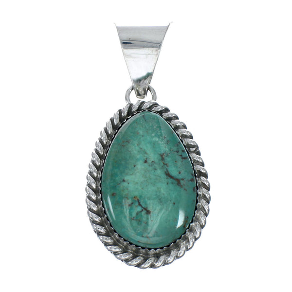Navajo Native American Turquoise Sterling Silver Pendant SN20071